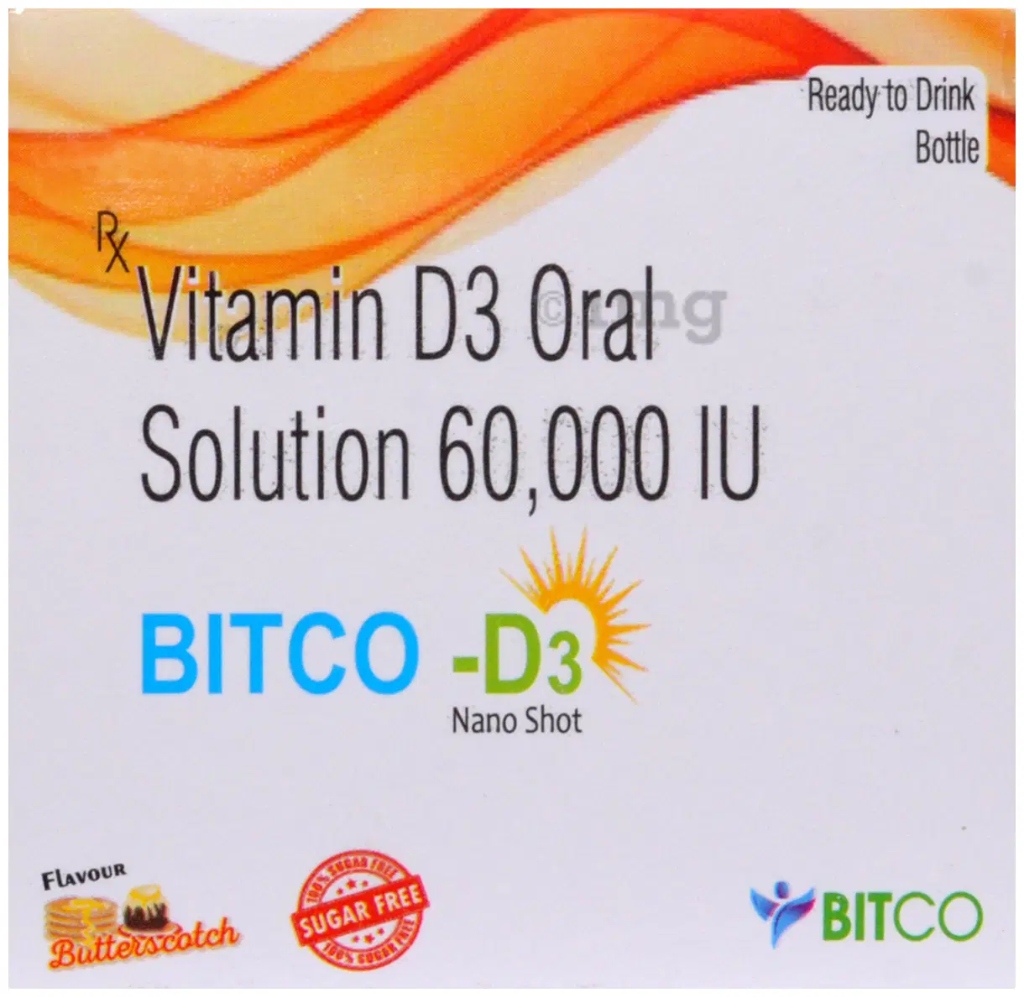 Bitco-D3 Nano Shot (5ml Each) Butterscotch Sugar Free